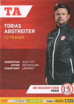 2018-19 Dusseldorfer EG Postcards #NNO Tobias Abstreiter Back