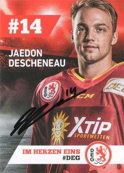 2018-19 Dusseldorfer EG Postcards #NNO Jaedon Descheneau Front