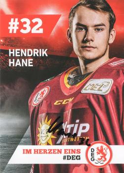 2018-19 Dusseldorfer EG Postcards #NNO Hendrik Hane Front