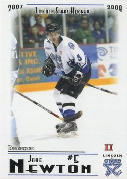 2007-08 Blueline Booster Club Lincoln Stars (USHL) Series 2 #34 Jake Newton Front