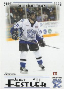 2007-08 Blueline Booster Club Lincoln Stars (USHL) Series 2 #39 Jared Festler Front