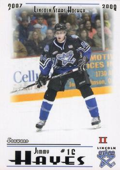 2007-08 Blueline Booster Club Lincoln Stars (USHL) Series 2 #42 Jimmy Hayes Front
