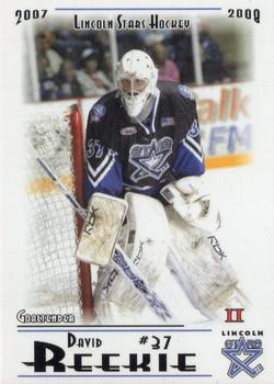 2007-08 Blueline Booster Club Lincoln Stars (USHL) Series 2 #53 David Reekie Front