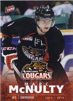 2014-15 Prince George Cougars (WHL) #4 Marc McNulty Front