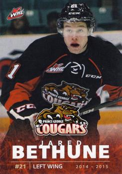 2014-15 Prince George Cougars (WHL) #18 Jared Bethune Front