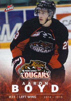 2014-15 Prince George Cougars (WHL) #20 Aaron Boyd Front