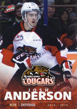 2014-15 Prince George Cougars (WHL) #24 Josh Anderson Front