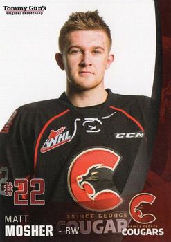 2017-18 Tommy Gun's Prince George Cougars (WHL) #17 Matthew Mosher Front