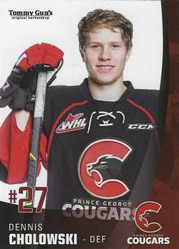 2017-18 Tommy Gun's Prince George Cougars (WHL) #22 Dennis Cholowski Front