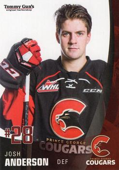 2017-18 Tommy Gun's Prince George Cougars (WHL) #23 Josh Anderson Front