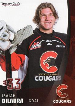 2017-18 Tommy Gun's Prince George Cougars (WHL) #25 Isaiah DiLaura Front