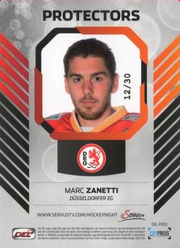 2012-13 Playercards (DEL) - Protectors Parallel #DEL-PR03 Marc Zanetti Back