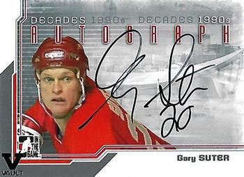 2015-16 In The Game Final Vault - 2013-14 In The Game Decades 1990s - Autographs (Black Vault Stamp) #A-GSU Gary Suter Front