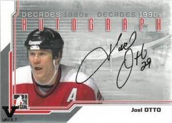 2015-16 In The Game Final Vault - 2013-14 In The Game Decades 1990s - Autographs (Black Vault Stamp) #A-JOT Joel Otto Front