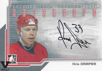 2015-16 In The Game Final Vault - 2013-14 In The Game Decades 1990s - Autographs (Black Vault Stamp) #A-KD Kris Draper Front