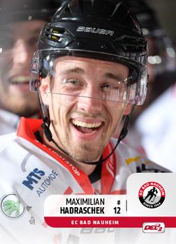 2018-19 Playercards (DEL2) #8 Maximilian Hadraschek Front