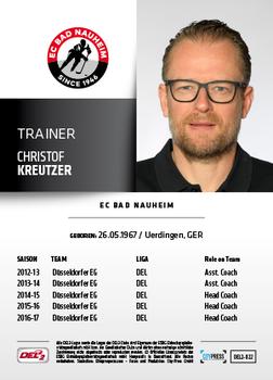 2018-19 Playercards (DEL2) #22 Christof Kreutzer Back
