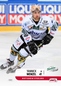 2018-19 Playercards (DEL2) #34 Yannick Wenzel Front
