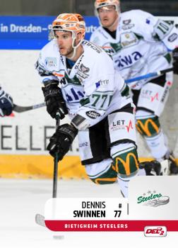 2018-19 Playercards (DEL2) #38 Dennis Swinnen Front