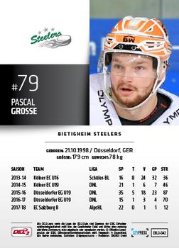 2018-19 Playercards (DEL2) #42 Pascal Grosse Back