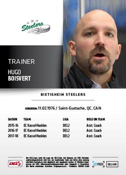 2018-19 Playercards (DEL2) #45 Hugo Boisvert Back