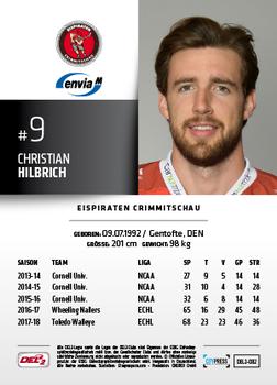 2018-19 Playercards (DEL2) #82 Christian Hilbrich Back