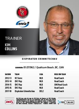 2018-19 Playercards (DEL2) #91 Kim Collins Back
