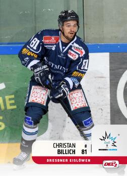 2018-19 Playercards (DEL2) #105 Christian Billich Front
