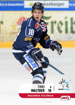 2018-19 Playercards (DEL2) #107 Timo Walther Front