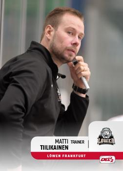 2018-19 Playercards (DEL2) #137 Matti Tiilikainen Front