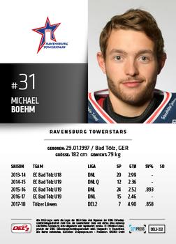 2018-19 Playercards (DEL2) #232 Michael Boehm Back