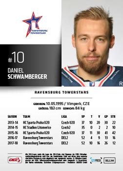 2018-19 Playercards (DEL2) #244 Daniel Schwamberger Back
