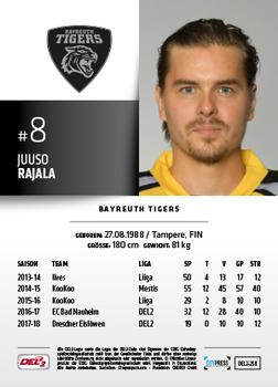 2018-19 Playercards (DEL2) #DEL2-258 Juuso Rajala Back