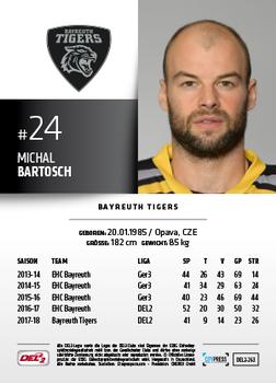 2018-19 Playercards (DEL2) #263 Michal Bartosch Back