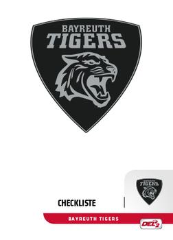 2018-19 Playercards (DEL2) #DEL2-276 Checkliste Bayreuth Tigers Front