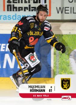 2018-19 Playercards (DEL2) #293 Maximilian Hörmann Front