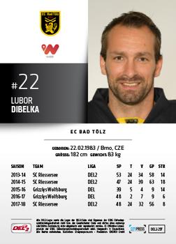 2018-19 Playercards (DEL2) #297 Lubor Dibelka Back