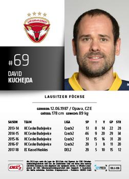 2018-19 Playercards (DEL2) #306 David Kuchejda Back