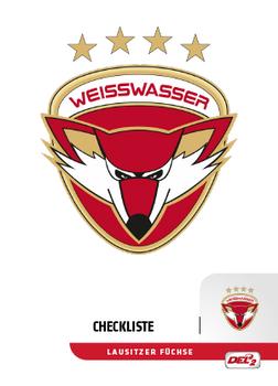 2018-19 Playercards (DEL2) #322 Checkliste Lausitzer Füchse Front