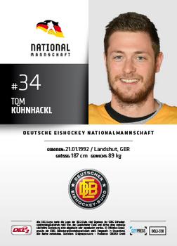 2018-19 Playercards (DEL2) #330 Tom Kühnhackl Back