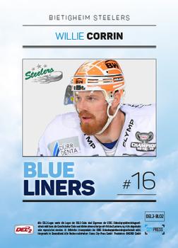 2018-19 Playercards (DEL2) - Blueliners #BL02 Willie Corrin Back