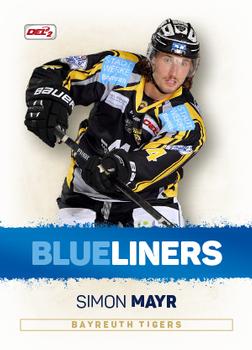 2018-19 Playercards (DEL2) - Blueliners #DEL2-BL03 Simon Mayr Front