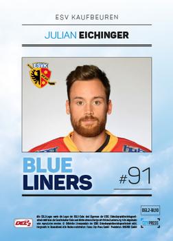 2018-19 Playercards (DEL2) - Blueliners #DEL2-BL10 Julian Eichinger Back