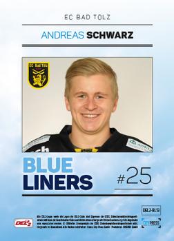 2018-19 Playercards (DEL2) - Blueliners #BL13 Andreas Schwarz Back
