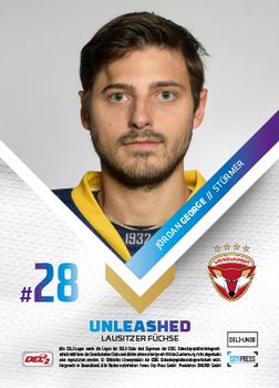 2018-19 Playercards (DEL2) - Unleashed #DEL2-UN08 Jordan George Back