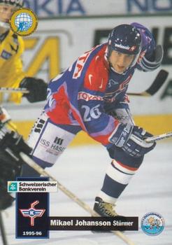 1995-96 IHA HNL (Swiss) #23 Mikael Johansson Front