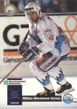 1995-96 IHA HNL (Swiss) #305 Mika Nieminen Front