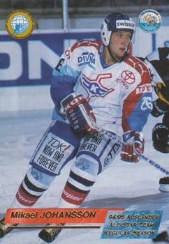 1995-96 IHA HNL (Swiss) #527 Mikael Johansson Front