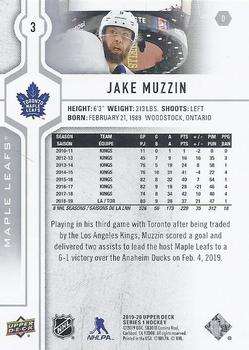 2019-20 Upper Deck #3 Jake Muzzin Back