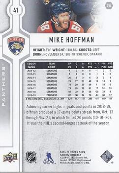2019-20 Upper Deck #41 Mike Hoffman Back